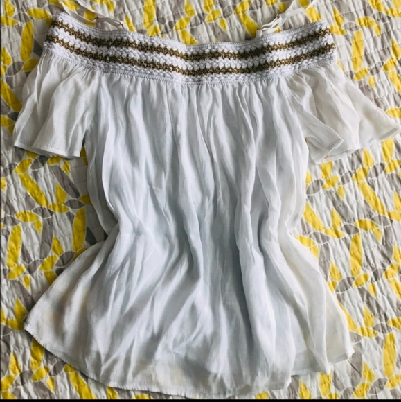 THALIA SODI white and gold top size MEDIUM - Picture 4 of 4